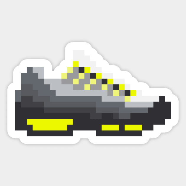 8-bit Airmax 95s Sticker by soujohn